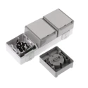 Siemens 16A 250V Grey 3 Gang Plug Socket DELTA Outdoor Type F IP44 Screwless Surface Mount 70x70x45mm 5UB4731