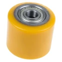 Guitel Hervieu Polyurethane Trolley Wheel, 82 mm Diameter, 70 mm Width, 600 kg Load Capacity, Ball Bearing 23-070-082B20