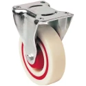 Guitel Hervieu Fixed Castor, 200 kg Capacity, 125 mm Polyamide Wheel, Galvanised Steel Frame, Fixed, 379967