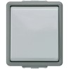 Siemens Surface Mount Rocker Light Switch, 1 Gang, 1 Way, IP44, 250V, 10A, Grey, DELTA Series 5TA4701