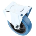 Guitel Hervieu Fixed Castor 400 kg Capacity 160 mm Wheel Rubber Galvanised Steel Frame 42 mm Width Roller Bearing 5207223