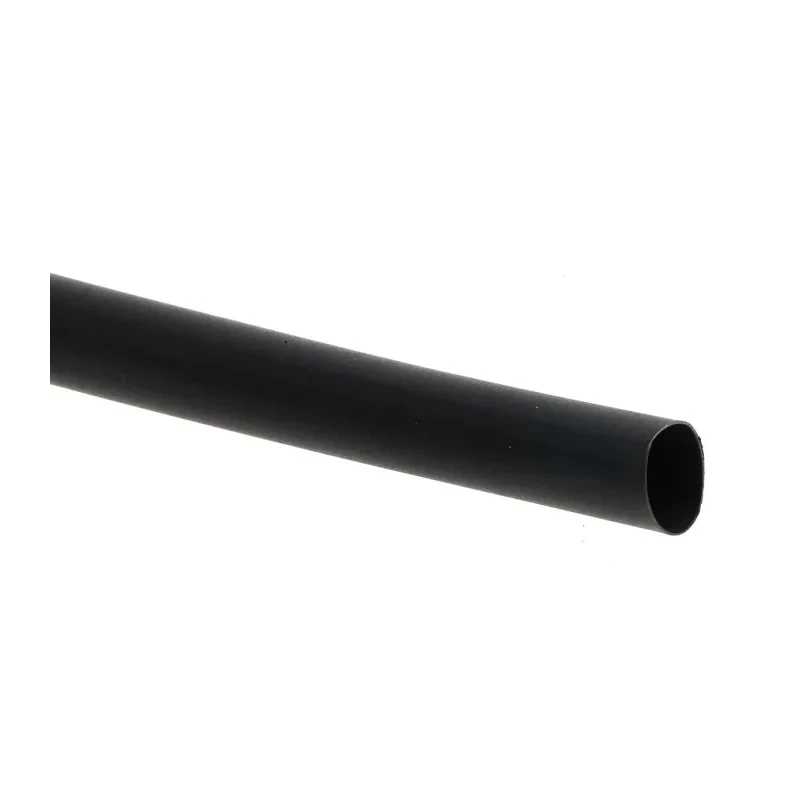 RS PRO Heat Shrink Tubing Polyolefin Black 12.7 mm Sleeve Diameter, 1.2 m Length, 2:1 Shrink Ratio 398-161