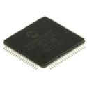 Microchip 8-bit PIC Microcontroller 128kB FLASH 80-Pin TQFP 48MHz Surface Mount PIC18F87J60-I/PT