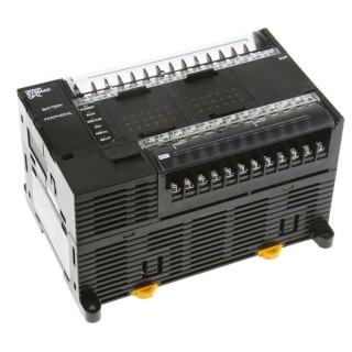 Omron CP1L Series PLC CPU, 24 Digital Inputs, DC Input, 16 Relay Outputs, DIN Rail Mount, USB, Battery Backup 