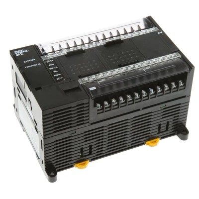 Omron CP1L Series PLC CPU, 24 Digital Inputs, DC Input, 16 Relay Outputs, DIN Rail Mount, USB, Battery Backup 
