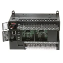 Omron CP1L Series PLC CPU, 24 Digital Inputs, DC Input, 16 Relay Outputs, DIN Rail Mount, USB, Battery Backup 