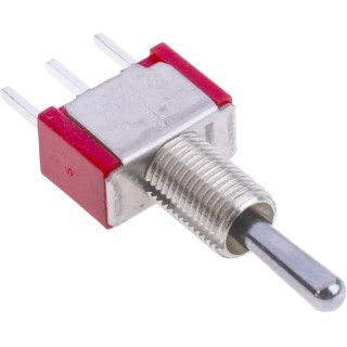 RS PRO PCB Mount Toggle Switch On-Off-On SPDT 28 V DC 112 V AC Through Hole 401-670