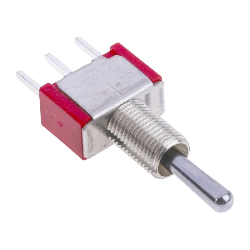 RS PRO PCB Mount Toggle Switch On-Off-On SPDT 28 V DC 112 V AC Through Hole 401-670
