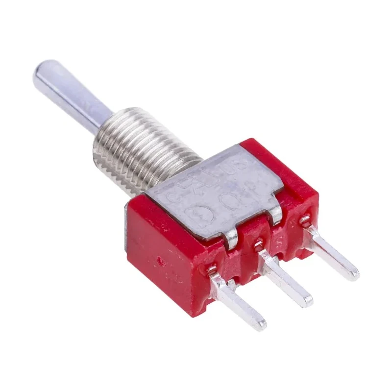 RS PRO PCB Mount Toggle Switch On-Off-On SPDT 28 V DC 112 V AC Through Hole 401-670