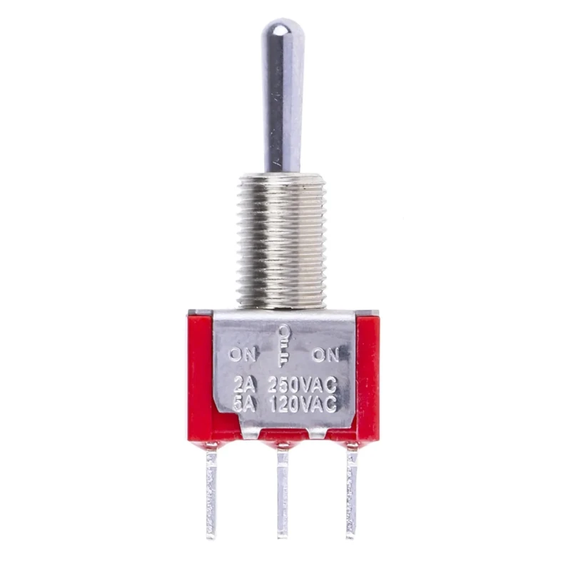 RS PRO PCB Mount Toggle Switch On-Off-On SPDT 28 V DC 112 V AC Through Hole 401-670