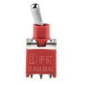 RS PRO Toggle Switch PCB Mount On-On SPDT Solder Terminal IP67 15V DC 240V AC 401-686