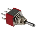 RS PRO PCB Mount DPDT Toggle Switch On-Off-On, Solder Terminal, 5A, 28V DC / 120V AC, Chrome Plated Brass Actuator 401-692