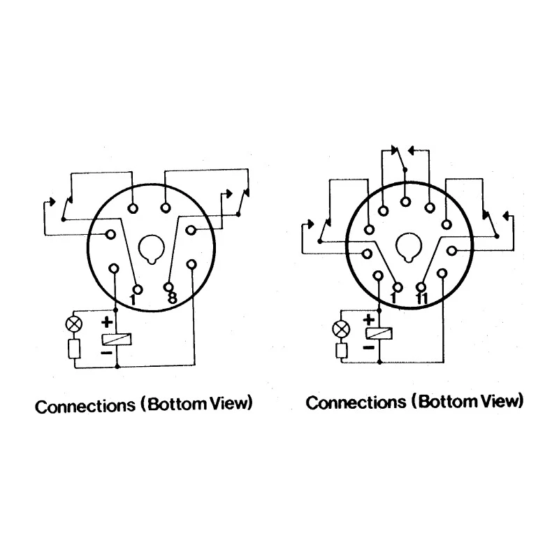 Broyce Control 11 Way DIN Rail Relay Socket, 250V AC, 10A, 11 Pins, Screw Terminal S11P