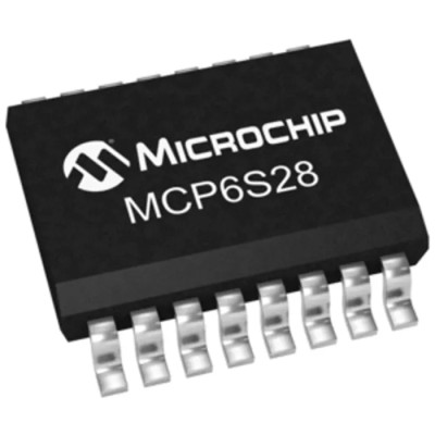 Microchip Programmable Gain Amplifier SOIC 16-Pin MCP6S28-I/SL, 3V–5.5V, Input Offset 0.275 mV, Surface Mount