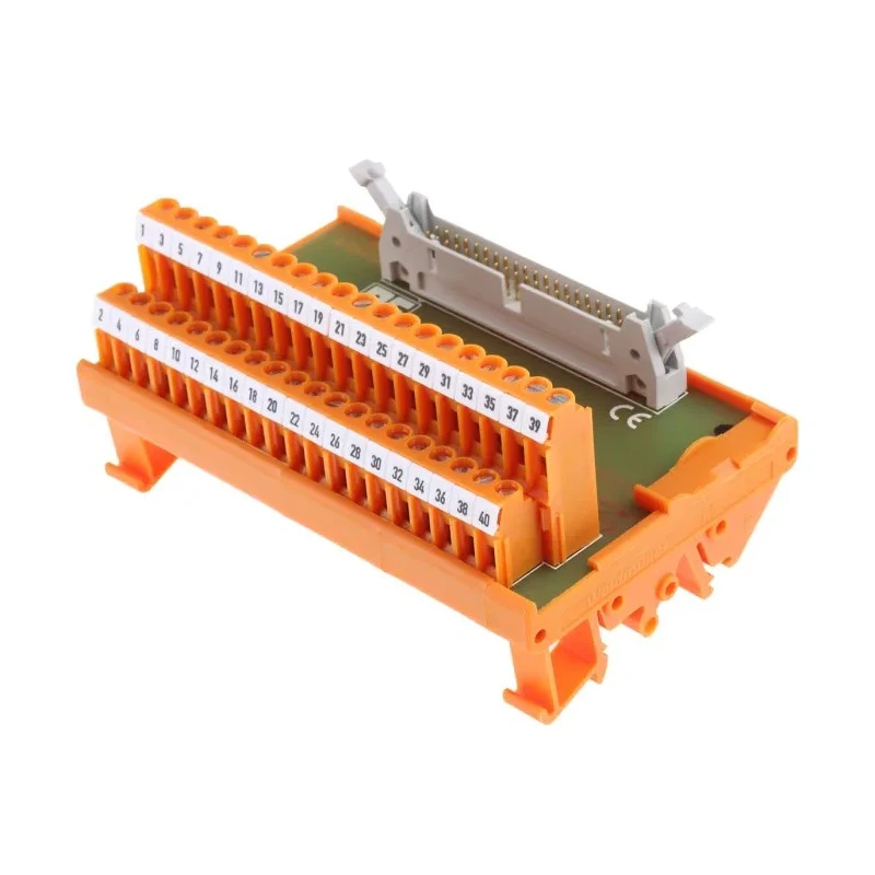 RS PRO 40-Contact Male Interface Module IDC Connector DIN Rail 1A 50V 403-336