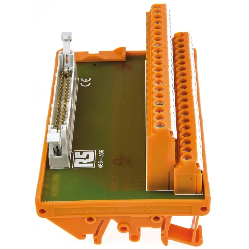 RS PRO 40-Contact Male Interface Module IDC Connector DIN Rail 1A 50V 403-336