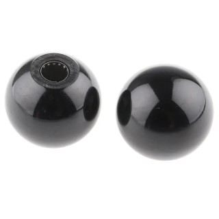 RS PRO Black Duroplast Ball Clamping Knob, Push-in Mount, 44 mm Knob Diameter, 686-597