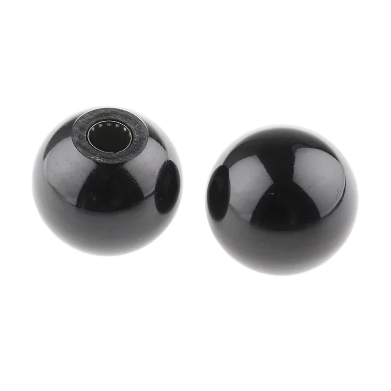 RS PRO Black Duroplast Ball Clamping Knob, Push-in Mount, 44 mm Knob Diameter, 686-597