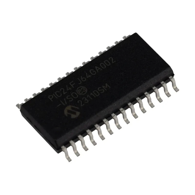 Microchip 16-bit PIC24FJ Microcontroller, 32 MHz, 64 kB Flash, 8 kB RAM, 28-Pin SOIC, PIC24FJ64GA002-I/SO