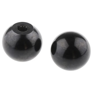 RS PRO Black Duroplast Ball Clamping Knob Push-in, 38 mm Knob, 10 mm Hole, 19 mm Hole Length 686-581