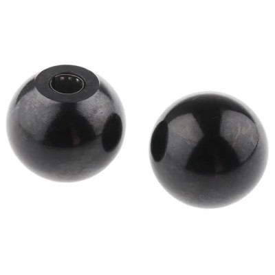 RS PRO Black Duroplast Ball Clamping Knob Push-in, 38 mm Knob, 10 mm Hole, 19 mm Hole Length 686-581