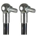 RS PRO Steel Gas Strut with Ball & Socket Joint, 680 mm Extended Length, 300 mm Stroke Length, 2500N Max Force SWV4101000019