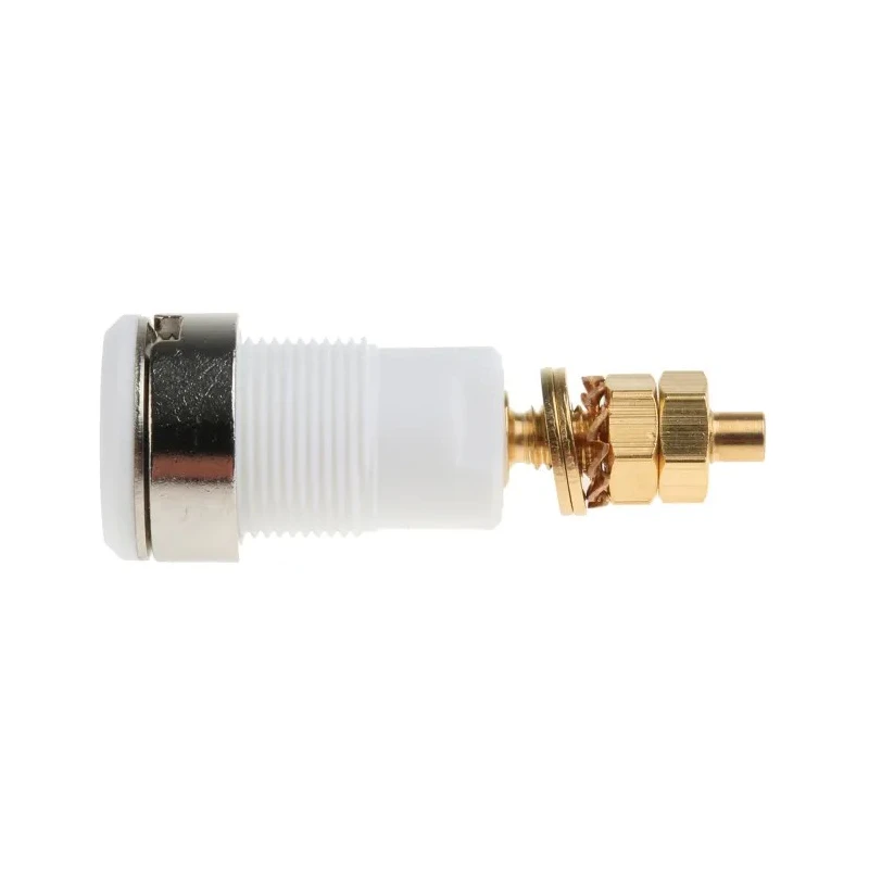 Staubli White Female Banana Socket, 4 mm Connector, Solder Termination, 1000V, 32A, Gold Plating 23.3020-29