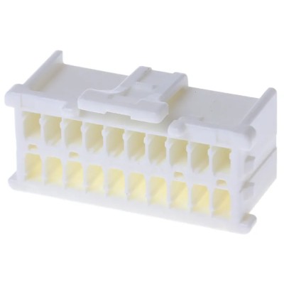 Molex MicroClasp Female Connector Housing, 2 mm Pitch, 20 Way, 2 Row, Nylon, Cable Mount, 51353-2000