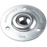 ALWAYSE Ball Transfer Unit 3-Hole Flange, 25 mm Ball Diameter, Steel, 55 kg Load 100813