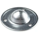 ALWAYSE Ball Transfer Unit 3-Hole Flange, 25 mm Ball Diameter, Steel, 55 kg Load 100813