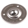 ALWAYSE Ball Transfer Unit 25 mm Ball Diameter Stainless Steel 3-Hole Flange 73 mm Flange 100815