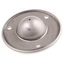 ALWAYSE Ball Transfer Unit 25 mm Ball Diameter Stainless Steel 3-Hole Flange 73 mm Flange 100815