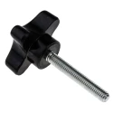 RS PRO Phenolic 4-Arm Clamping Knob M6 Threaded Stud 38 mm Diameter 40mm Stud Length 686-626
