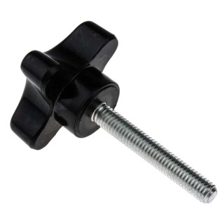 RS PRO Phenolic 4-Arm Clamping Knob M6 Threaded Stud 38 mm Diameter 40mm Stud Length 686-626