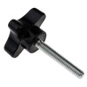 RS PRO Phenolic 4-Arm Clamping Knob M6 Threaded Stud 38 mm Diameter 40mm Stud Length 686-626