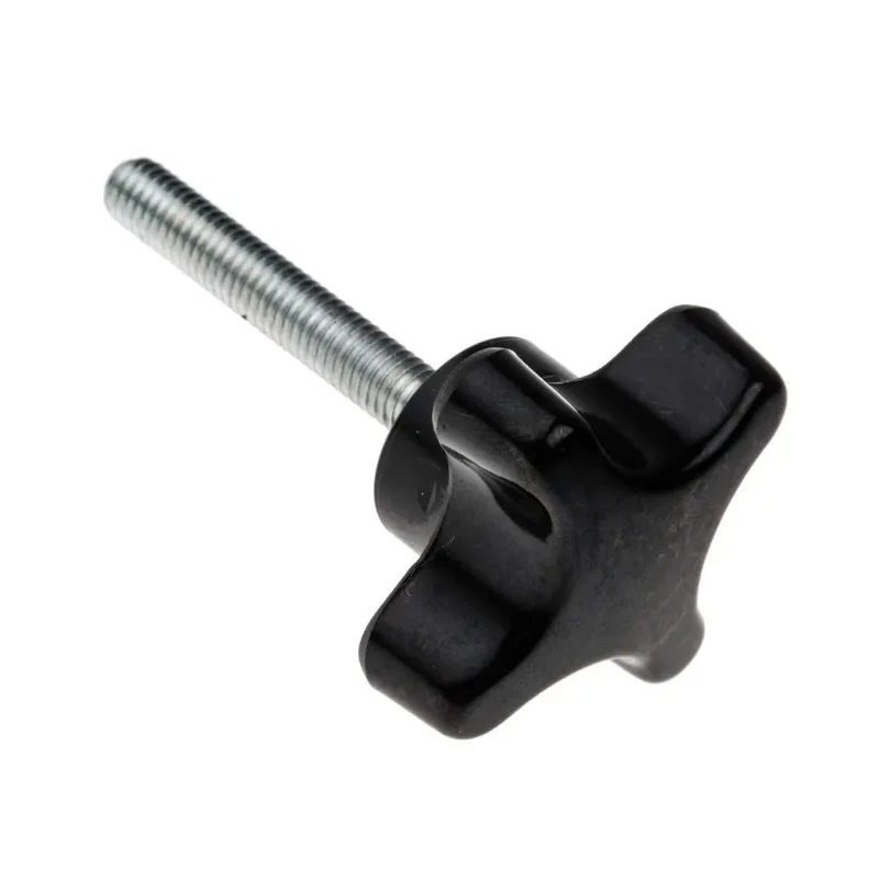 RS PRO Phenolic 4-Arm Clamping Knob M6 Threaded Stud 38 mm Diameter 40mm Stud Length 686-626