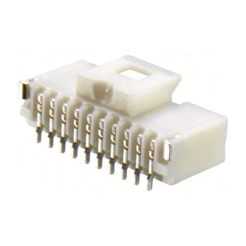 Molex Pico-Clasp Series Right Angle Surface PCB Header, 10 Contacts, 1 mm Pitch, Single Row, Shrouded, Nylon 501568-1007