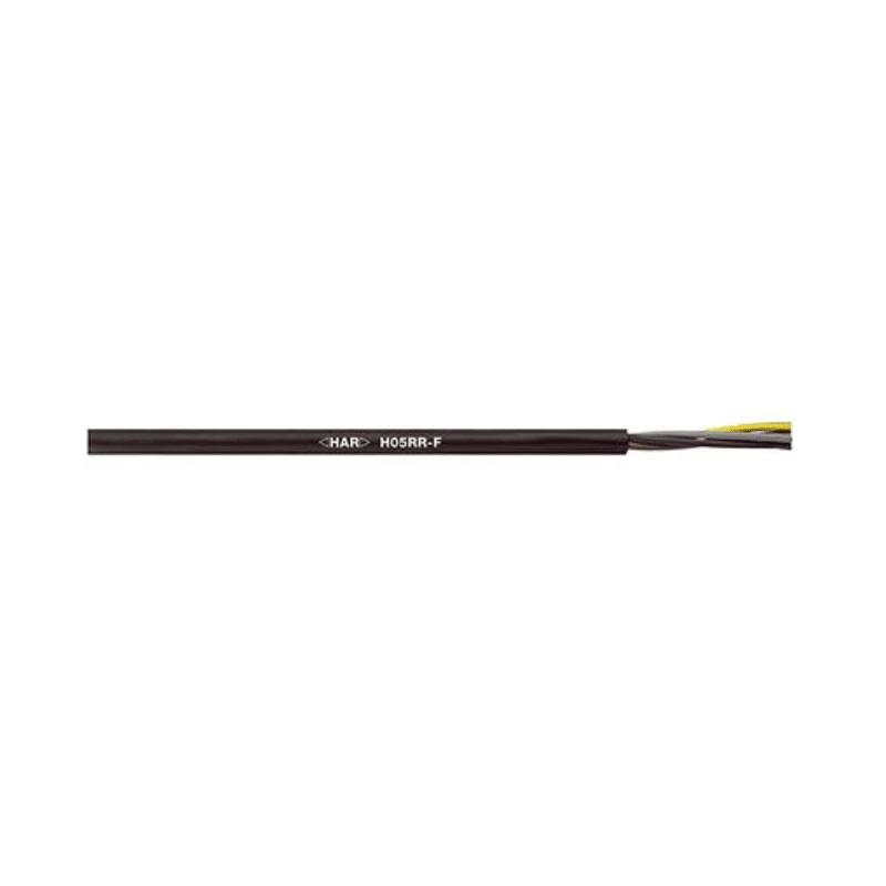 Lapp H05-RRF Flexible Rubber Power Cable, 100m Reel, 4 Core, Stranded Copper, Black, 60°C, CE, H05-RRF