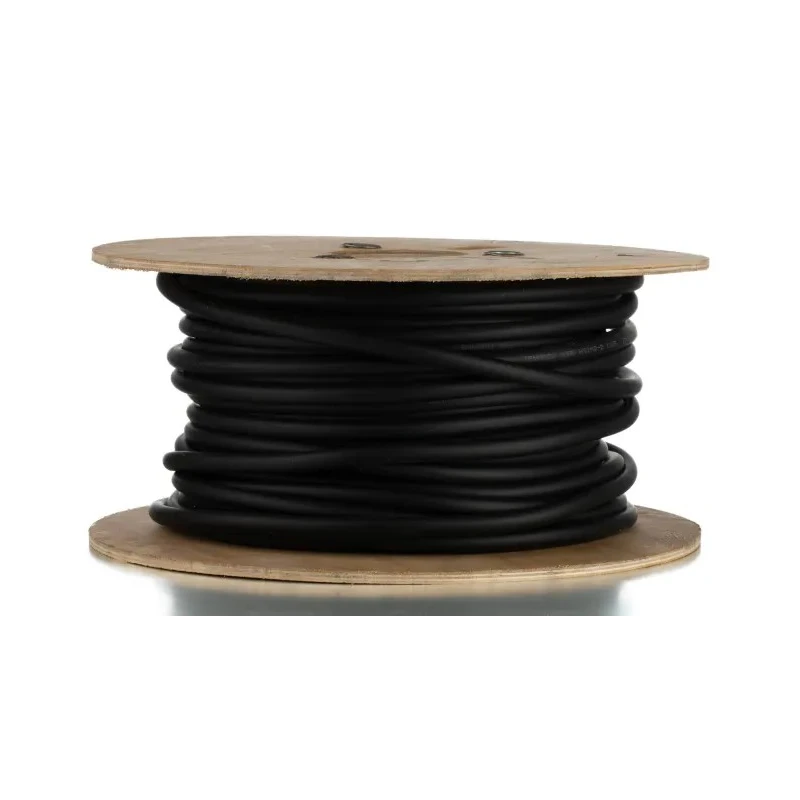Lapp H01N2-D Series Black Hook Up Wire, 760 x 0.21 mm Stranded Copper, Rubber Jacket, 50 m, 100V, 2210701