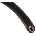 Alpha Wire XTRA-GUARD 2 Control Cable, 8 Cores, 0.81mm², 18 AWG, Screened, Armoured, Black Polyvinyl Chloride 25388 BK005