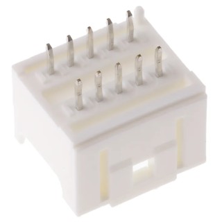 Molex MicroClasp Series Straight Surface PCB Header, 10 Contacts, 2 mm Pitch, 2 Row, Shrouded, 55917-1010