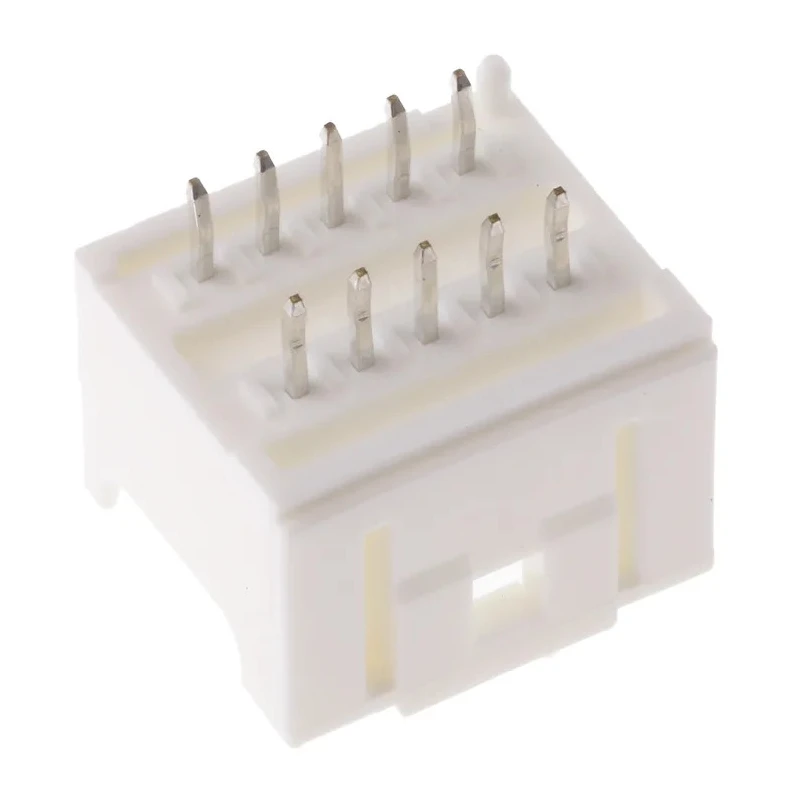 Molex MicroClasp Series Straight Surface PCB Header, 10 Contacts, 2 mm Pitch, 2 Row, Shrouded, 55917-1010