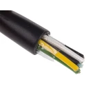 Alpha Wire XTRA-GUARD 2 Control Cable 6 Cores 0.81mm² 18 AWG Unscreened Black 30m Polyvinyl Chloride 300V 25066 BK005