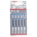 Bosch Jigsaw Blade for Aluminium and Soft Metal, High Speed Steel, 74 mm Length, T123X Series, Model 2608638473