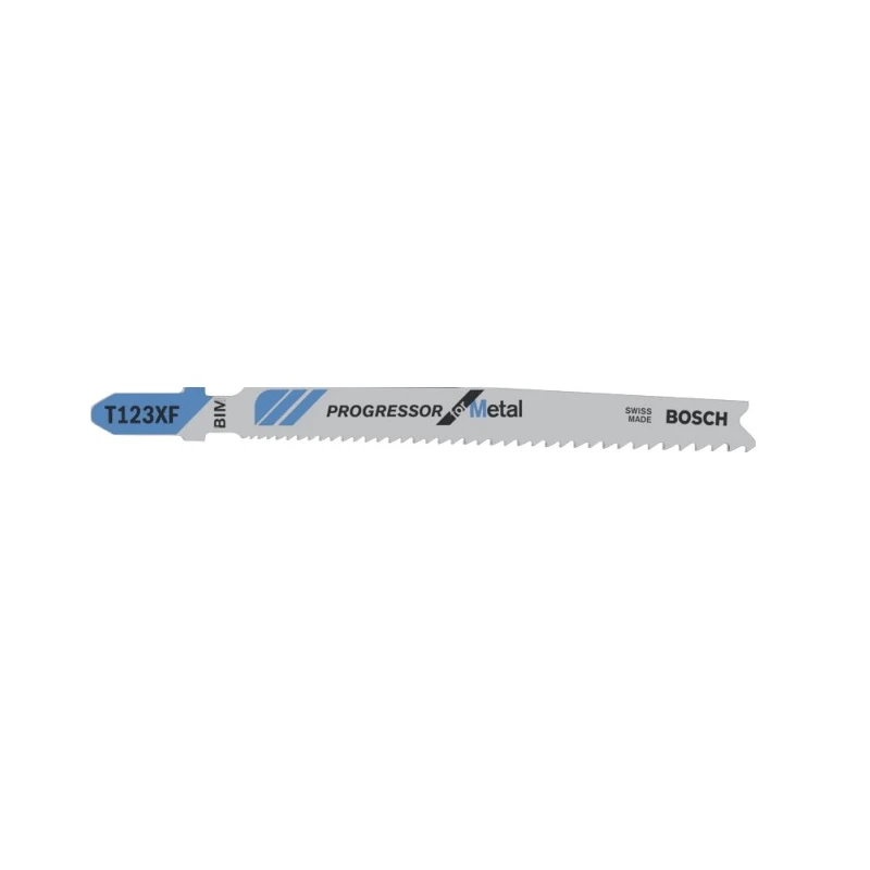Bosch Jigsaw Blade for Aluminium and Soft Metal, High Speed Steel, 74 mm Length, T123X Series, Model 2608638473