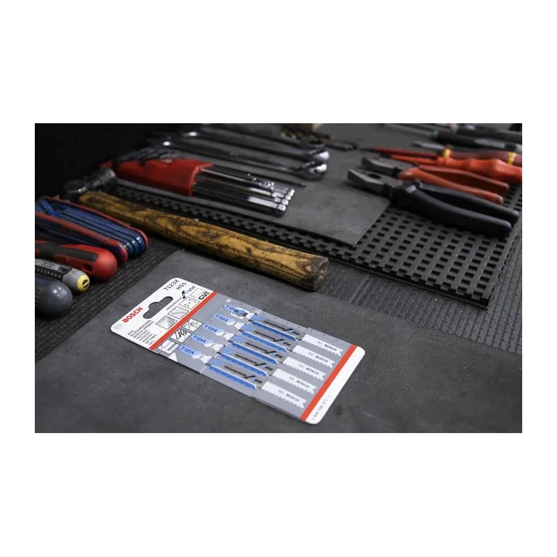 Bosch Jigsaw Blade for Aluminium and Soft Metal, High Speed Steel, 74 mm Length, T123X Series, Model 2608638473