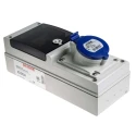Scame DOMINO IP44 Wall Mounted Residual Current Device 2P+PE Angled Blue 32A 230V 