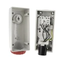 Scame Industrial Switchable Socket Interlock, 3+N+E, 16A, 415V, IP67, Polymer, Straight, Earthing Position 6h 
