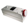 Scame Wall Mount Residual Current Device 16A 415V IP67 Red Angled Socket 3P+N+PE ADVANCE 2