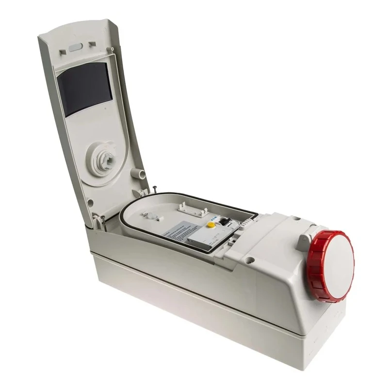 Scame Wall Mount Residual Current Device 16A 415V IP67 Red Angled Socket 3P+N+PE ADVANCE 2 